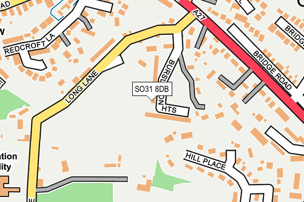 SO31 8DB map - OS OpenMap – Local (Ordnance Survey)