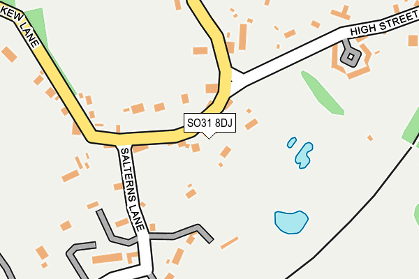 SO31 8DJ map - OS OpenMap – Local (Ordnance Survey)