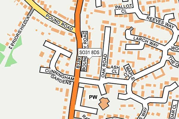 SO31 8DS map - OS OpenMap – Local (Ordnance Survey)