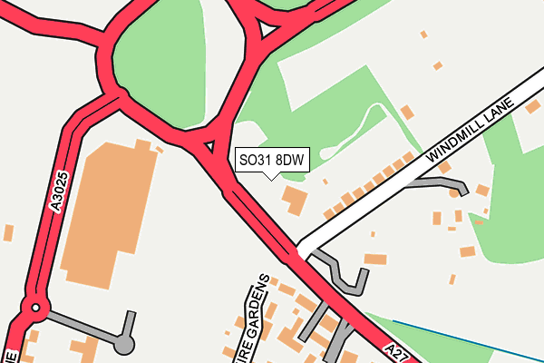 SO31 8DW map - OS OpenMap – Local (Ordnance Survey)