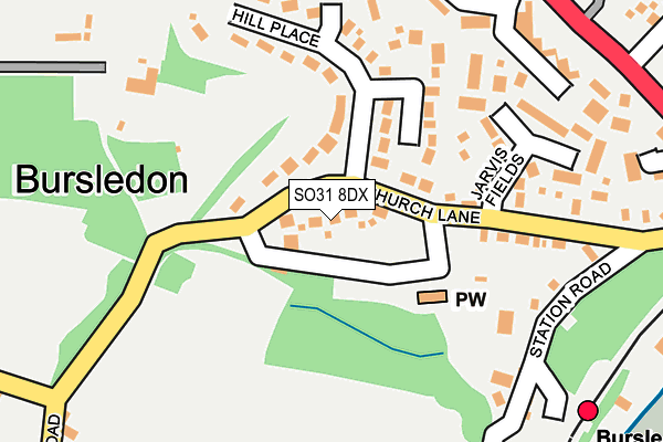 SO31 8DX map - OS OpenMap – Local (Ordnance Survey)