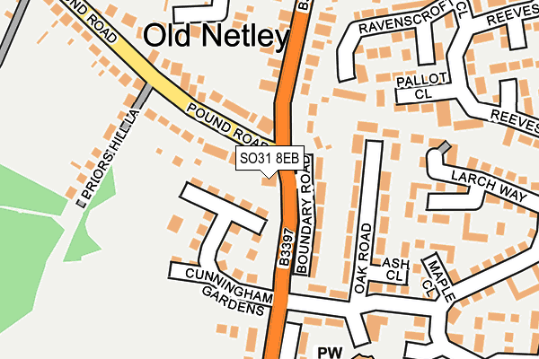 SO31 8EB map - OS OpenMap – Local (Ordnance Survey)