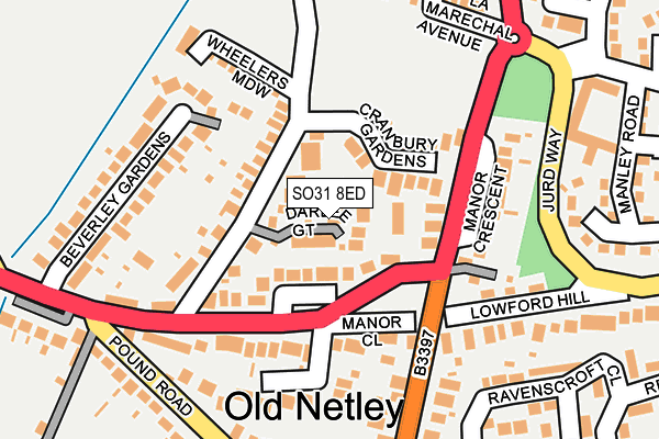 SO31 8ED map - OS OpenMap – Local (Ordnance Survey)