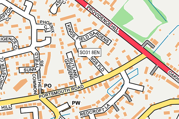 SO31 8EN map - OS OpenMap – Local (Ordnance Survey)