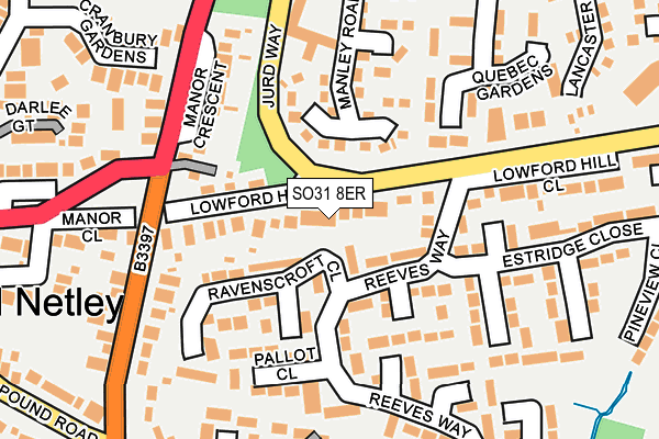 SO31 8ER map - OS OpenMap – Local (Ordnance Survey)