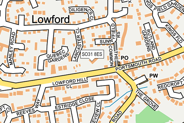 SO31 8ES map - OS OpenMap – Local (Ordnance Survey)