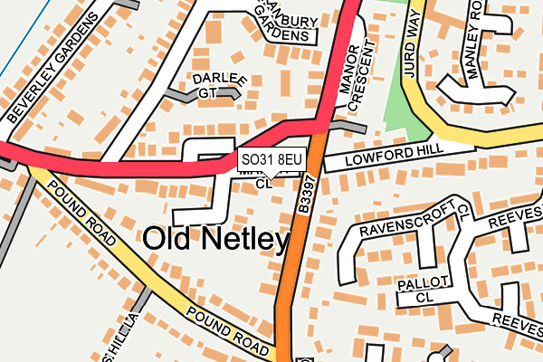 SO31 8EU map - OS OpenMap – Local (Ordnance Survey)