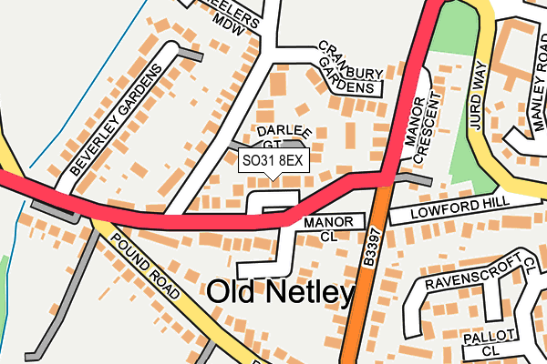 SO31 8EX map - OS OpenMap – Local (Ordnance Survey)