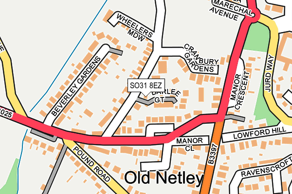 SO31 8EZ map - OS OpenMap – Local (Ordnance Survey)