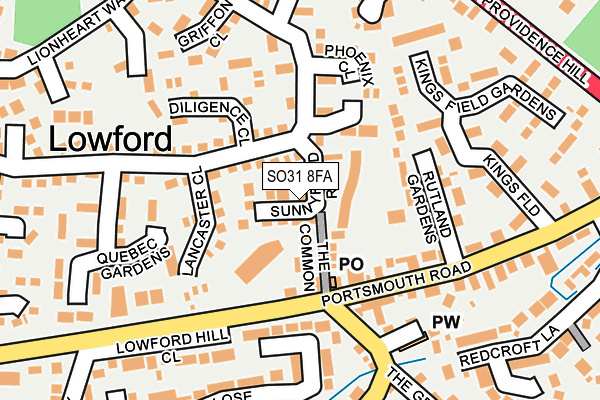 SO31 8FA map - OS OpenMap – Local (Ordnance Survey)