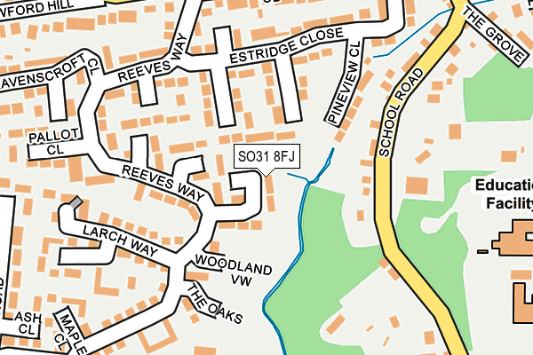 SO31 8FJ map - OS OpenMap – Local (Ordnance Survey)