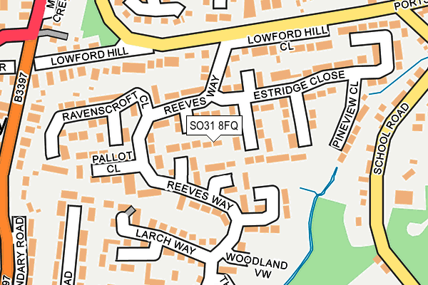 SO31 8FQ map - OS OpenMap – Local (Ordnance Survey)