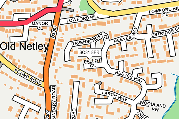 SO31 8FR map - OS OpenMap – Local (Ordnance Survey)