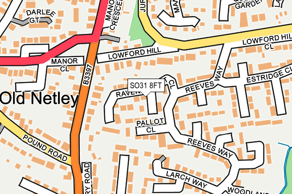 SO31 8FT map - OS OpenMap – Local (Ordnance Survey)