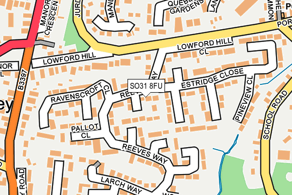 SO31 8FU map - OS OpenMap – Local (Ordnance Survey)