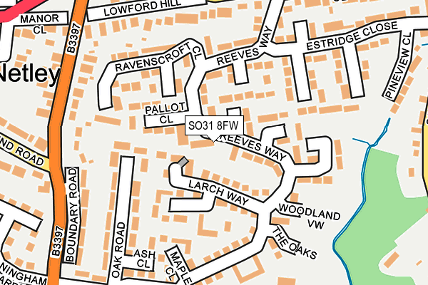 SO31 8FW map - OS OpenMap – Local (Ordnance Survey)