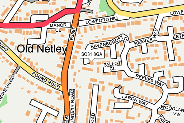 SO31 8GA map - OS OpenMap – Local (Ordnance Survey)