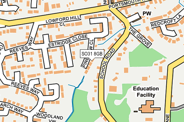 SO31 8GB map - OS OpenMap – Local (Ordnance Survey)