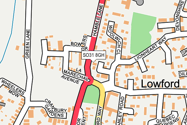 SO31 8GH map - OS OpenMap – Local (Ordnance Survey)