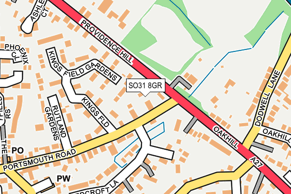 SO31 8GR map - OS OpenMap – Local (Ordnance Survey)