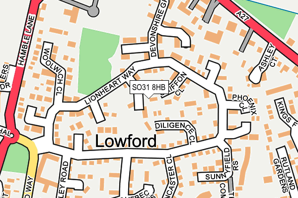 SO31 8HB map - OS OpenMap – Local (Ordnance Survey)