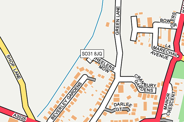 SO31 8JQ map - OS OpenMap – Local (Ordnance Survey)