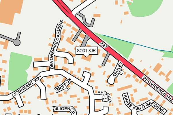 SO31 8JR map - OS OpenMap – Local (Ordnance Survey)