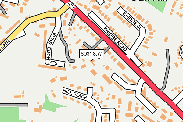 SO31 8JW map - OS OpenMap – Local (Ordnance Survey)