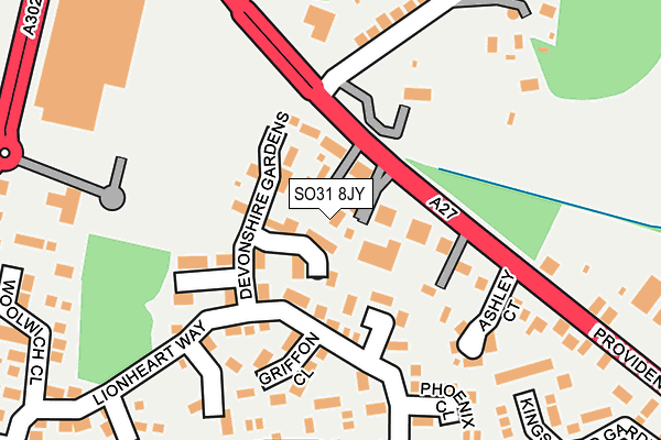 SO31 8JY map - OS OpenMap – Local (Ordnance Survey)
