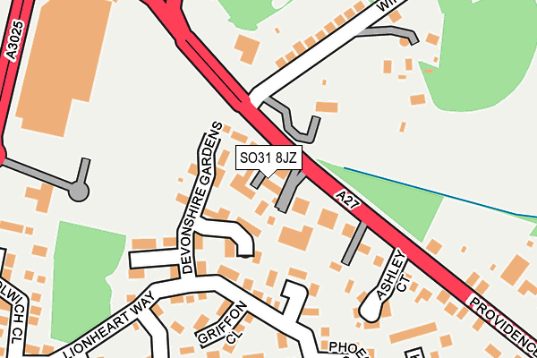 SO31 8JZ map - OS OpenMap – Local (Ordnance Survey)