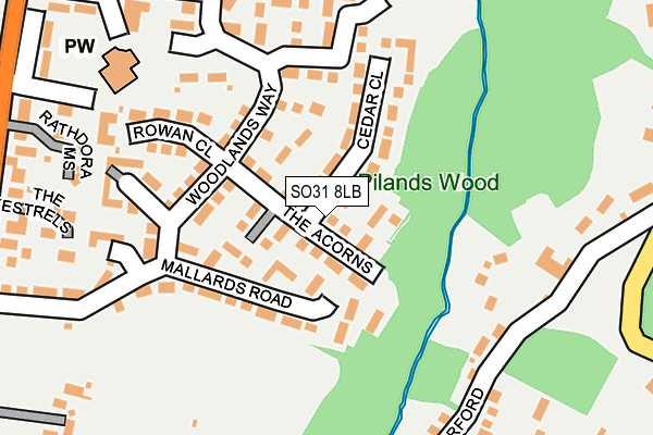 SO31 8LB map - OS OpenMap – Local (Ordnance Survey)