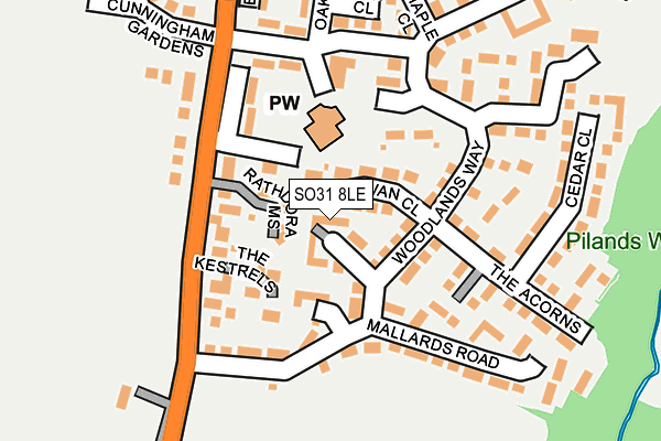 SO31 8LE map - OS OpenMap – Local (Ordnance Survey)
