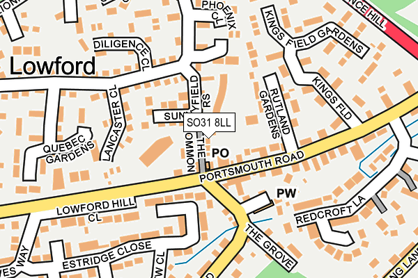 SO31 8LL map - OS OpenMap – Local (Ordnance Survey)