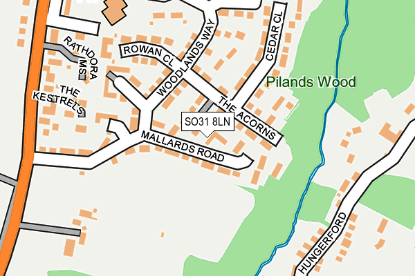 SO31 8LN map - OS OpenMap – Local (Ordnance Survey)