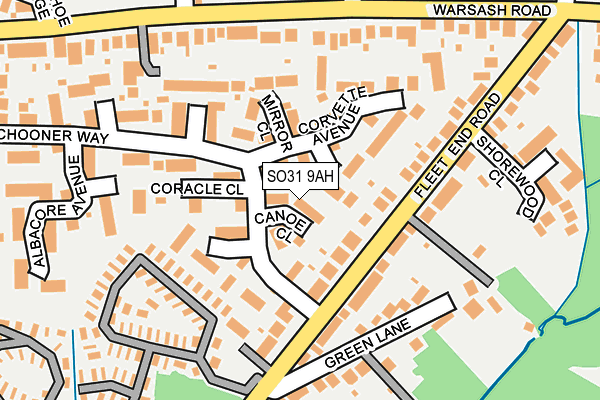 SO31 9AH map - OS OpenMap – Local (Ordnance Survey)