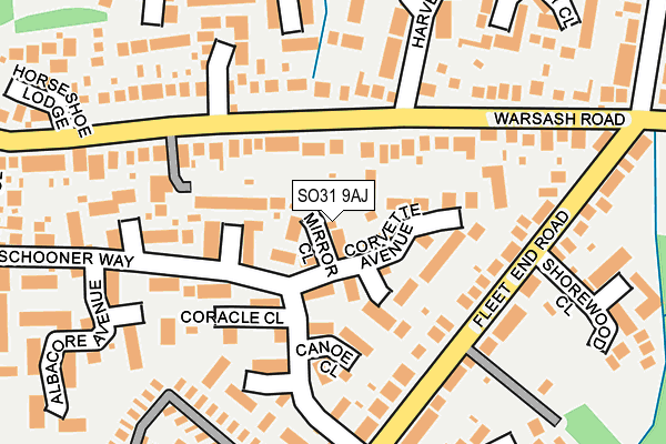 SO31 9AJ map - OS OpenMap – Local (Ordnance Survey)