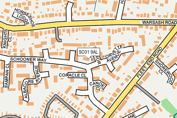 SO31 9AL map - OS OpenMap – Local (Ordnance Survey)