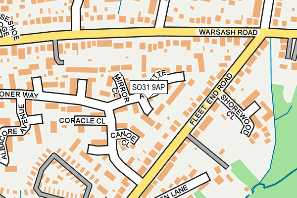 SO31 9AP map - OS OpenMap – Local (Ordnance Survey)