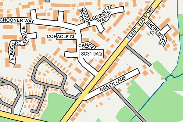 SO31 9AQ map - OS OpenMap – Local (Ordnance Survey)