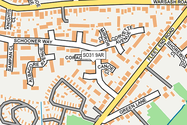 SO31 9AR map - OS OpenMap – Local (Ordnance Survey)