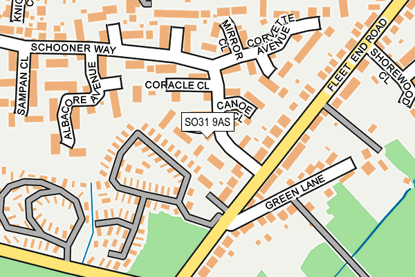 SO31 9AS map - OS OpenMap – Local (Ordnance Survey)