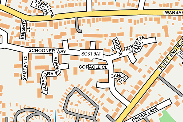 SO31 9AT map - OS OpenMap – Local (Ordnance Survey)