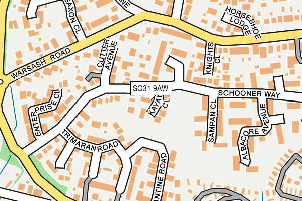 SO31 9AW map - OS OpenMap – Local (Ordnance Survey)