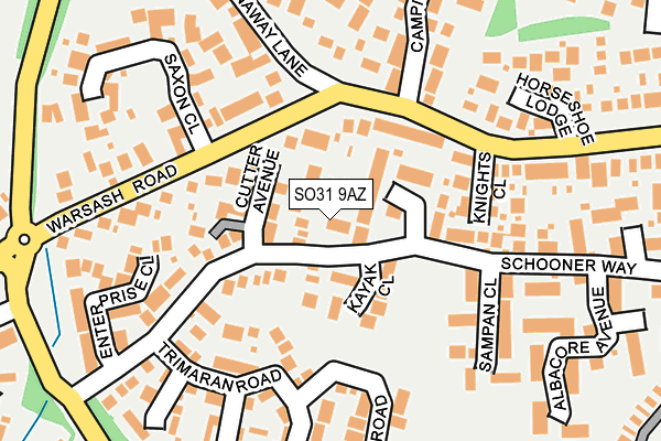 SO31 9AZ map - OS OpenMap – Local (Ordnance Survey)
