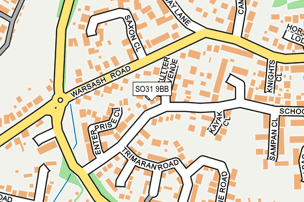 SO31 9BB map - OS OpenMap – Local (Ordnance Survey)