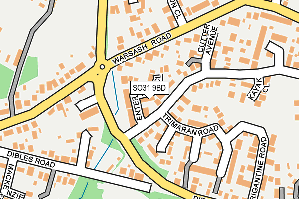 SO31 9BD map - OS OpenMap – Local (Ordnance Survey)