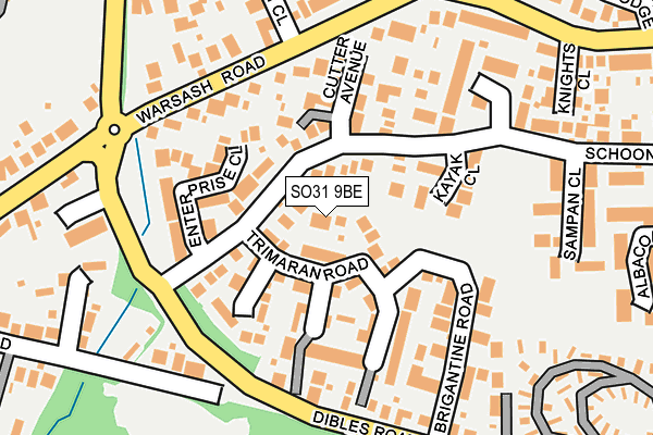 SO31 9BE map - OS OpenMap – Local (Ordnance Survey)