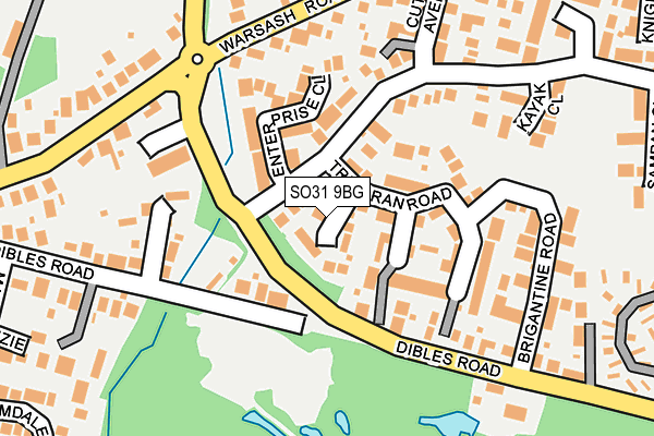 SO31 9BG map - OS OpenMap – Local (Ordnance Survey)