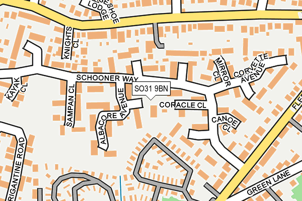 SO31 9BN map - OS OpenMap – Local (Ordnance Survey)