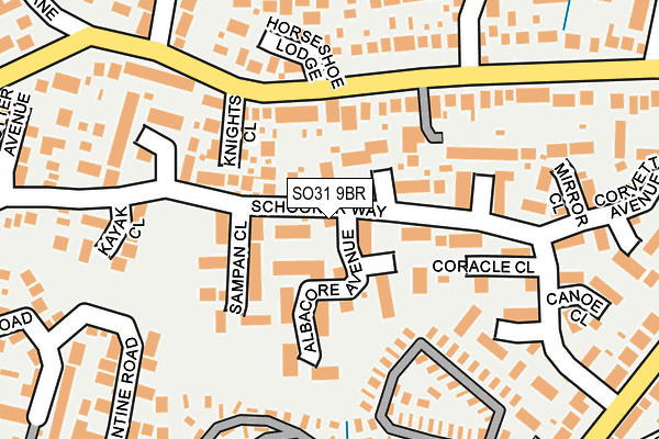 SO31 9BR map - OS OpenMap – Local (Ordnance Survey)